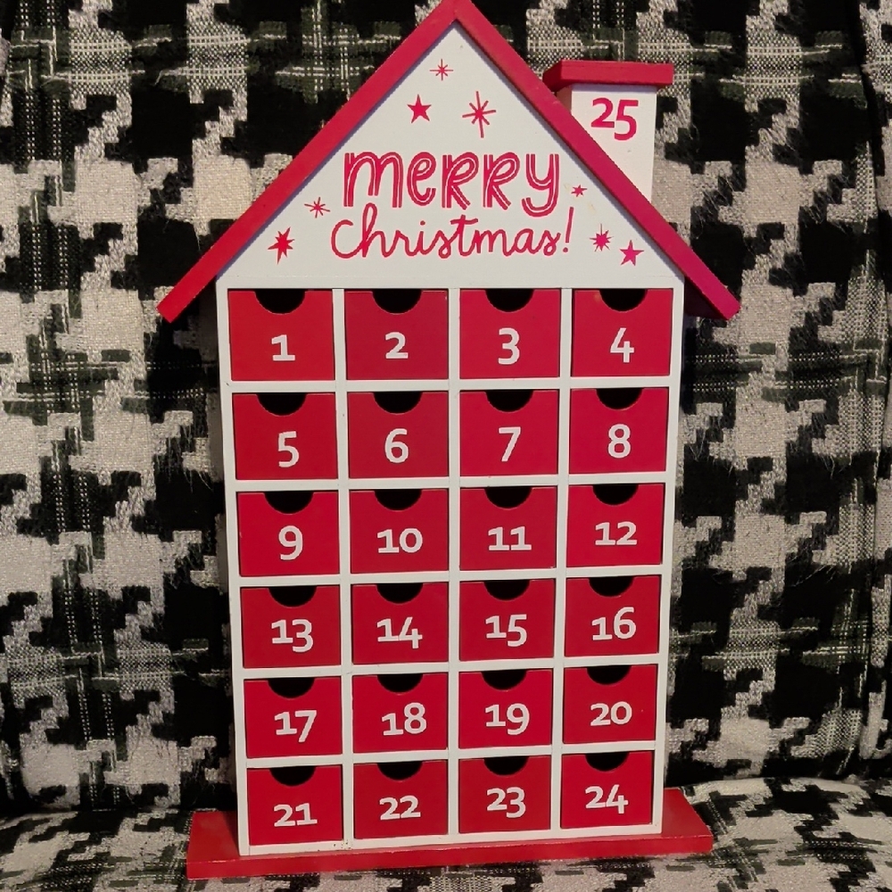 Red and White Christmas Advent Calendar